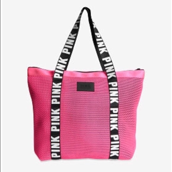 PINK Victoria's Secret Handbags - PINK VS Large Tote PINK Logo NWT RARE